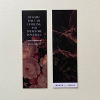 Frankenstein - 'I Am Fearless And Therefore Powerful' Bookmark