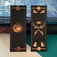 Sun and Shadows Rose Gold Foil Bookmarks