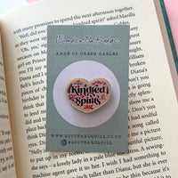 Anne of Green Gables - 'Kindred Spirits' Wooden Pin