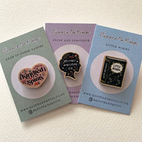 Pride and Prejudice - 'Obstinate Headstrong Girl' Wooden Pin