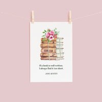 Jane Austen - 'If A Book Is Well Written' Postcard