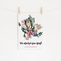 Alice's Adventures In Wonderland - 'Always Tea-Time' Print
