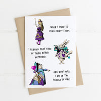 Alice's Adventures In Wonderland - 'Fairy Tales' Literary Quote Card