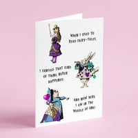 Alice's Adventures In Wonderland - 'Fairy Tales' Literary Quote Card