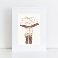 Anne of Green Gables - 'All Things Great' Print