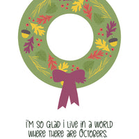 Anne of Green Gables - 'A World Where There Are Octobers' Postcard