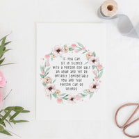 The Blue Castle - 'Can Be Friends' Literary Quote Card