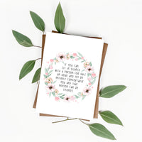 The Blue Castle - 'Can Be Friends' Literary Quote Card