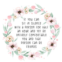 The Blue Castle - 'Can Be Friends' Literary Quote Card