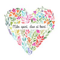 Miles Apart, Close At Heart Card