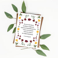 F. Scott Fitzgerald - 'Finest, Loveliest, Tenderest' Literary Quote Card