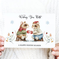 Happy Festive Season Couple Christmas Card