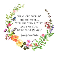 Anne of Green Gables - 'Dear Old World' Print