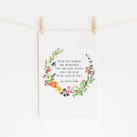 Anne of Green Gables - 'Dear Old World' Print
