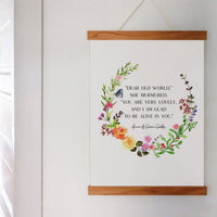 Anne of Green Gables - 'Dear Old World' Print