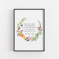 Anne of Green Gables - 'Dear Old World' Print