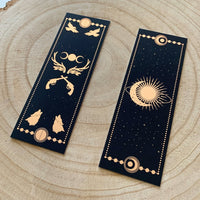 Sun and Shadows Rose Gold Foil Bookmarks