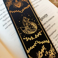Fox and Broken Hearts Rose Gold Foil Bookmarks