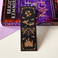 Kingdom of Rebels Rose Gold Foil Bookmark