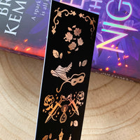 Kingdom of Rebels Rose Gold Foil Bookmark