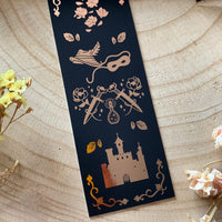 Kingdom of Rebels Rose Gold Foil Bookmark