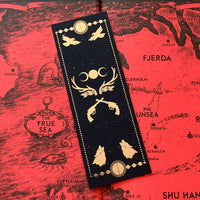 Sun and Shadows Rose Gold Foil Bookmarks