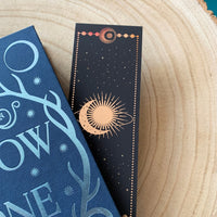 Sun and Shadows Rose Gold Foil Bookmarks