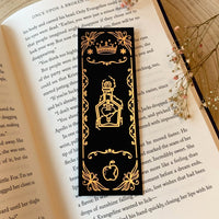 Fox and Broken Hearts Rose Gold Foil Bookmarks