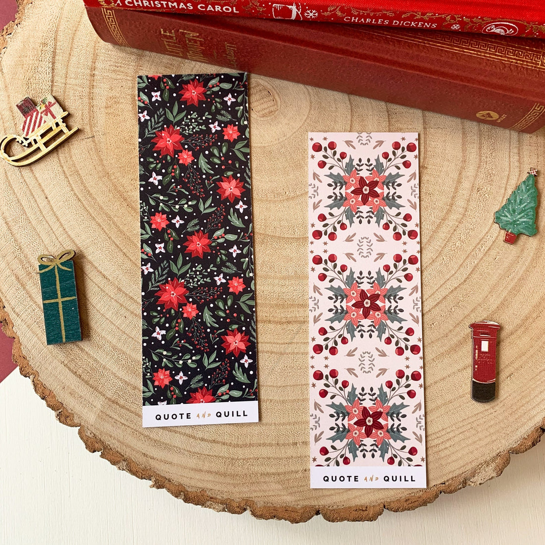 Festive Literary Quote Bookmarks