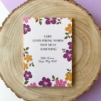 Little Women - 'I Like Good Strong Words' A5 Notebook