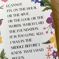 Pride and Prejudice - 'I Cannot Fix On The Hour' A5 Notebook