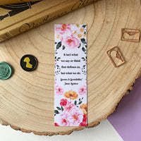 Sense and Sensibility - 'What We Do' Bookmark