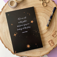 Oscar Wilde - 'We Are All In The Gutter' A5 Notebook