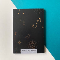 Oscar Wilde - 'We Are All In The Gutter' A5 Notebook