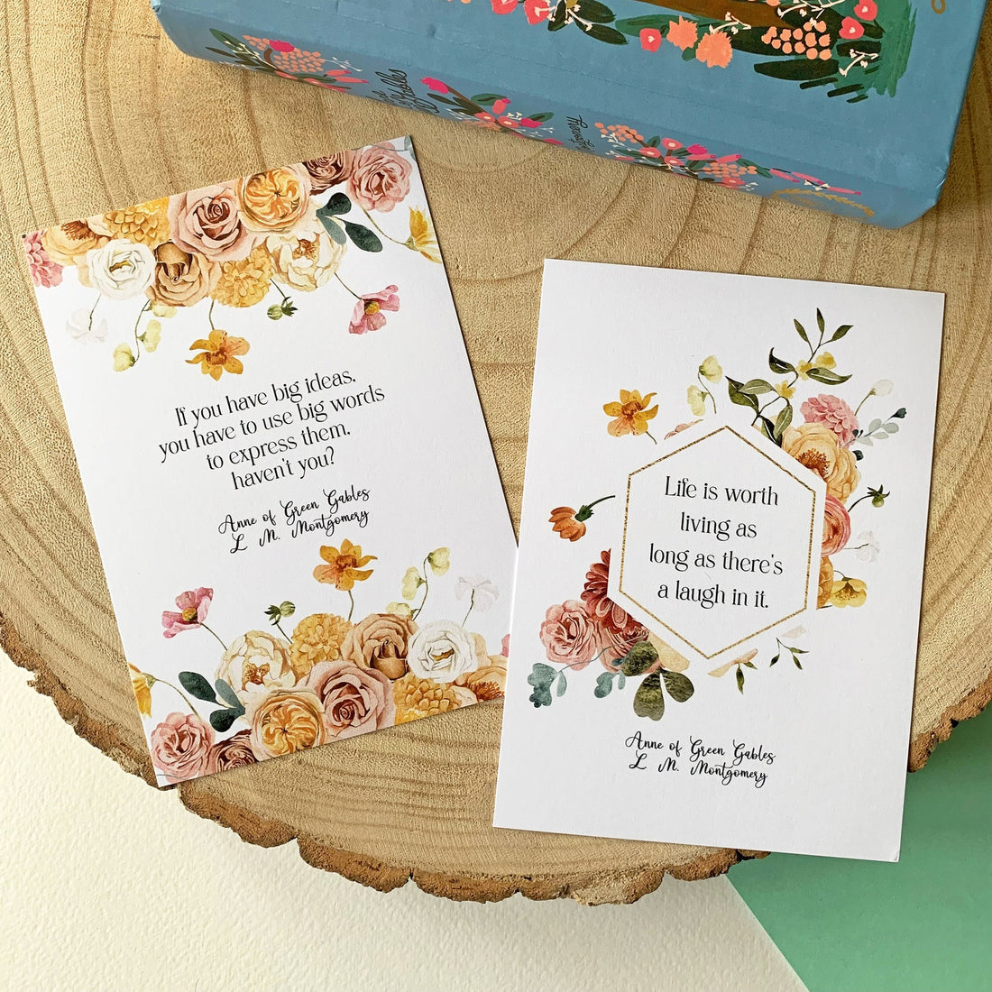 Anne of Green Gables Floral Postcards