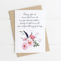 Anne of Avonlea - 'Romance' Literary Quote Card