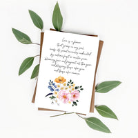 Little Men - 'Love Is A Flower' Literary Quote Card