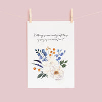 The Story Girl - 'Nothing Is Ever Really Lost' Literary Quote Card