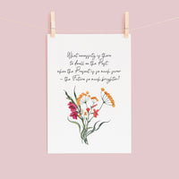 Jane Eyre - 'Past, Present, Future' Literary Quote Card