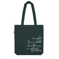 Anne of Green Gables - 'A World Where There Are Octobers' Recycled Tote Bag
