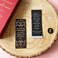 Pride and Prejudice Rose Gold Foil Bookmarks