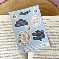 Literary Sticker Sheet Set