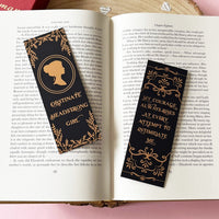 Pride and Prejudice Rose Gold Foil Bookmarks