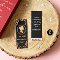 Pride and Prejudice Rose Gold Foil Bookmarks