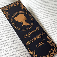 Pride and Prejudice Rose Gold Foil Bookmarks