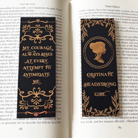 Pride and Prejudice Rose Gold Foil Bookmarks