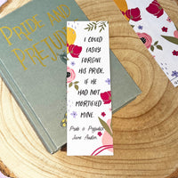 Pride and Prejudice - 'Easily Forgive His Pride' Bookmark