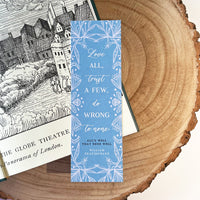 All's Well That Ends Well - 'Love All' Bookmark