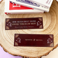Romeo and Juliet - 'How Silver-Sweet' Bookmark