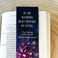 The Taming of the Shrew - 'If I Be Waspish' Bookmark